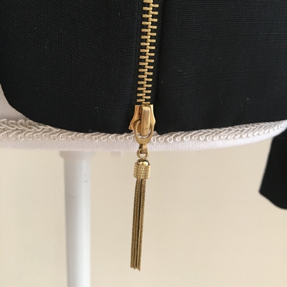 Rachel Zoe Evening Black Open Front Jacket Size 6 - Picture 2 of 6